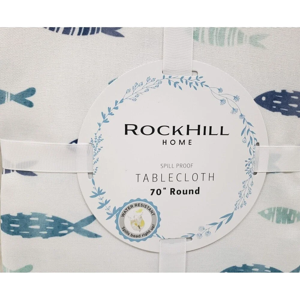 Printed Fabric Spillproof Tablecloth, 70
